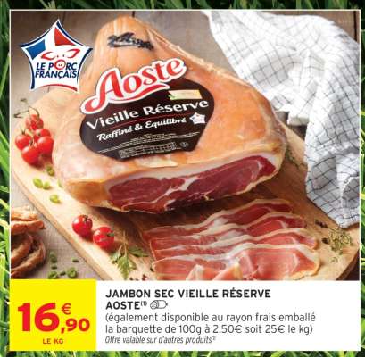 Jambon Sec Vieille Réserve Aoste