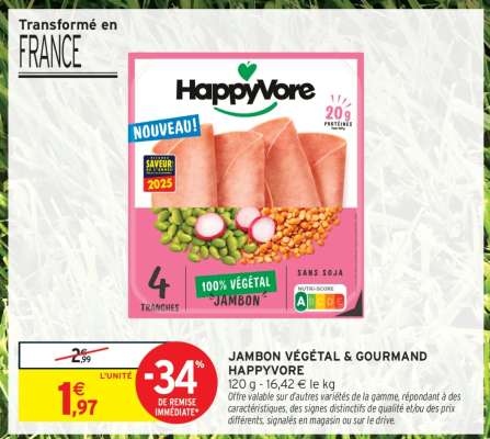 JAMBON VÉGÉTAL & GOURMAND HAPPYVORE