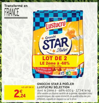 Gnocchi Star à Poêler Lustucru Sélection