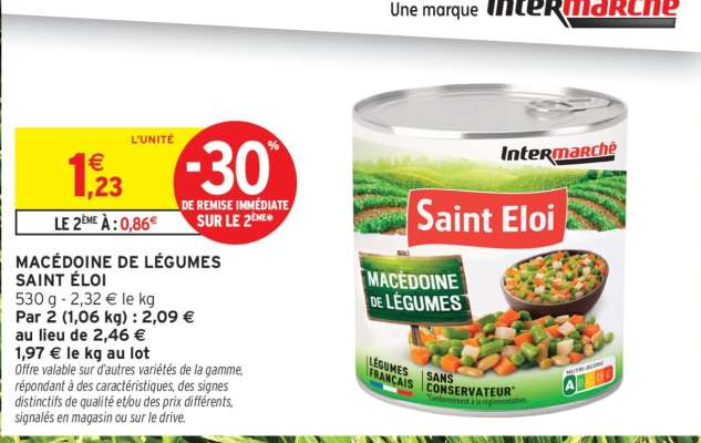 MACÉDOINE DE LÉGUMES SAINT ÉLOI