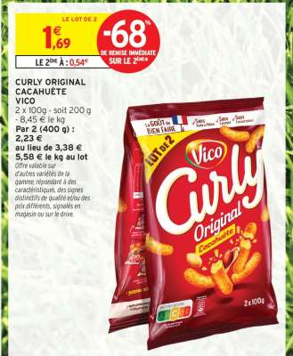 Curly Original Cacahuète Vico