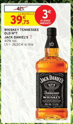 WHISKEY TENNESSEE OLD N°7 JACK DANIEL'S