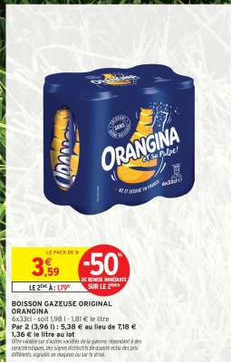 BOISSON GAZEUSE ORIGINAL ORANGINA