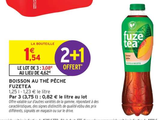 BOISSON AU THÉ PÊCHE FUZETEA