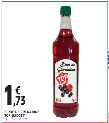 SIROP DE GRENADINE TOP BUDGET
