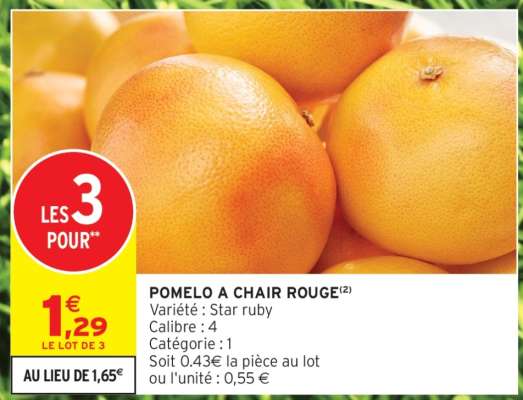 POMELO À CHAIR ROUGE