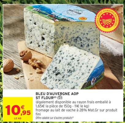 BLEU D'AUVERGNE AOP ST FLOUR