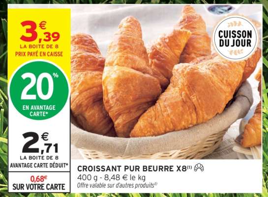 CROISSANT PUR BEURRE X8