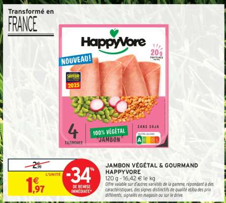 JAMBON VÉGÉTAL & GOURMAND HAPPYVORE