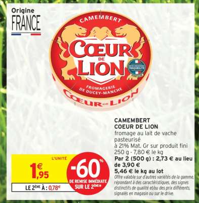 Camembert Coeur De Lion