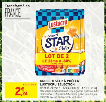 Gnocchi Star à Poêler Lustucru Sélection