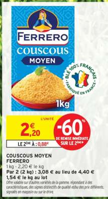 Couscous Moyen Ferrero