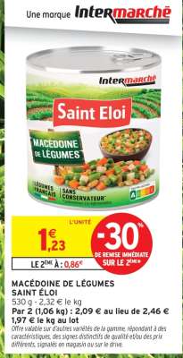 MACÉDOINE DE LÉGUMES SAINT ÉLOI
