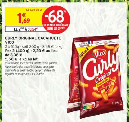 Curly Original Cacahuète Vico