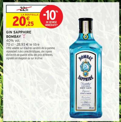 GIN SAPPHIRE BOMBAY
