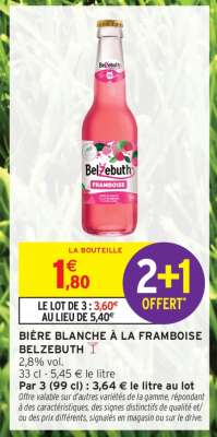 Bière Blanche à la Framboise Belzebuth