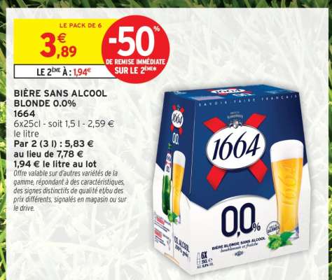 BIÈRE SANS ALCOOL BLONDE 0.0%