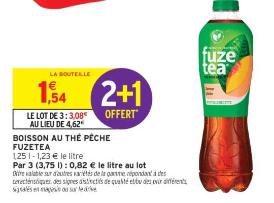 BOISSON AU THÉ PÊCHE FUZETEA