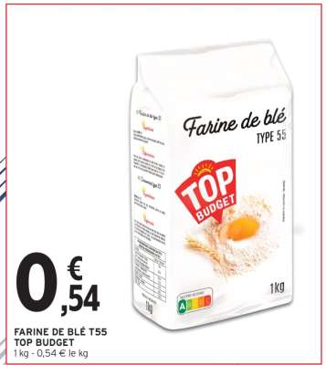 FARINE DE BLÉ T55 TOP BUDGET