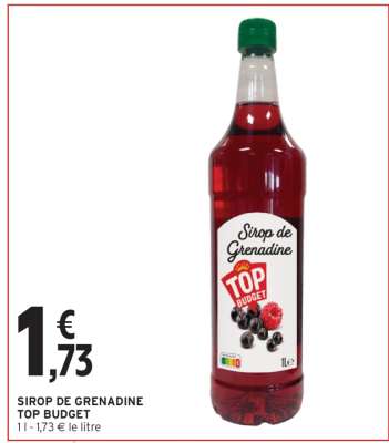 SIROP DE GRENADINE TOP BUDGET