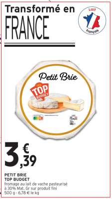 PETIT BRIE TOP BUDGET