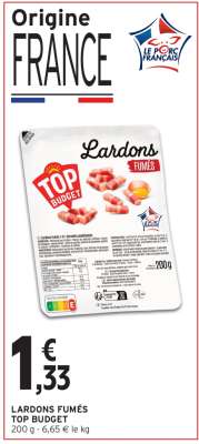 LARDONS FUMÉS TOP BUDGET