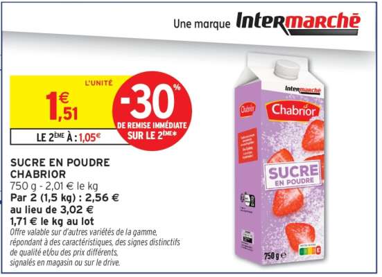 SUCRE EN POUDRE CHABRIOR