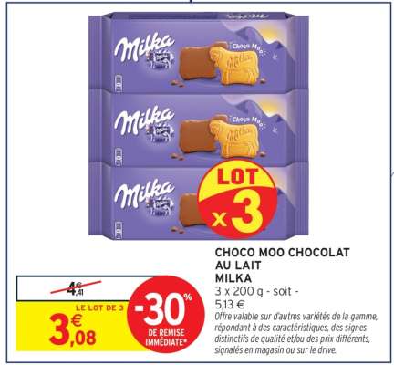 MILKA CHOCO MOO CHOCOLAT AU LAIT