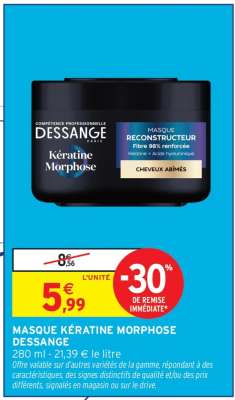 MASQUE KÉRATINE MORPHOSE DESSANGE