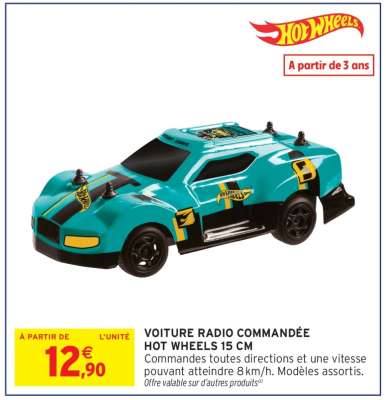 Voiture Radio Commandée Hot Wheels 15 cm