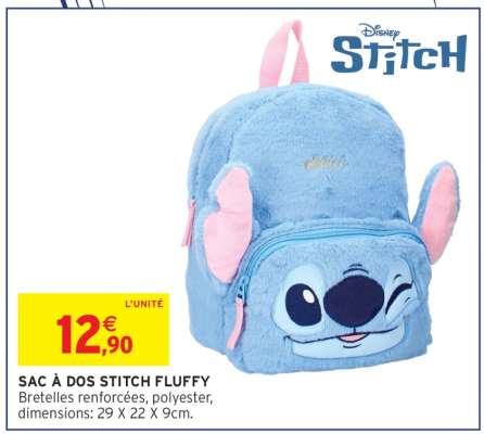 SAC À DOS STITCH FLUFFY