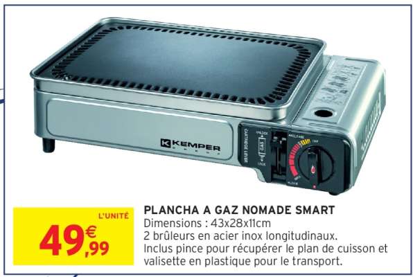PLANCHA A GAZ NOMADE SMART