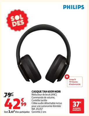 CASQUE TAH 6509 NOIR