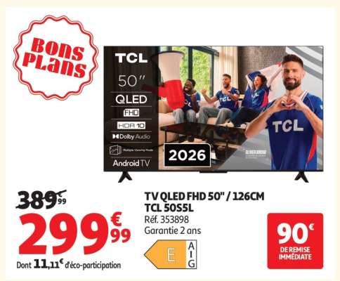 TV QLED FHD 50" / 126CM TCL 50S5L
