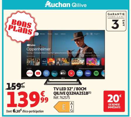 TV LED 32" / 80CM QILIVE Q32HA251B