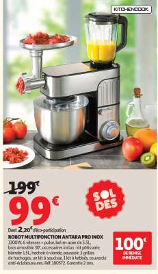 ROBOT MULTIFONCTION ANTARA PRO INOX
