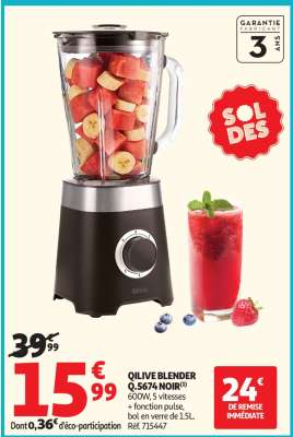 QILIVE BLENDER Q.5674 NOIR