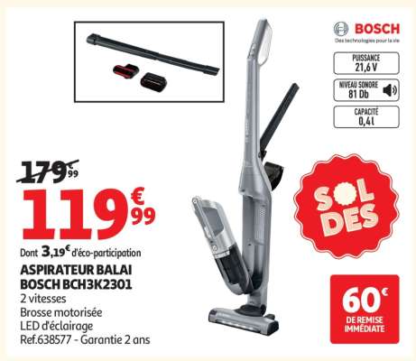 Aspirateur Balai Bosch Bch3K2301