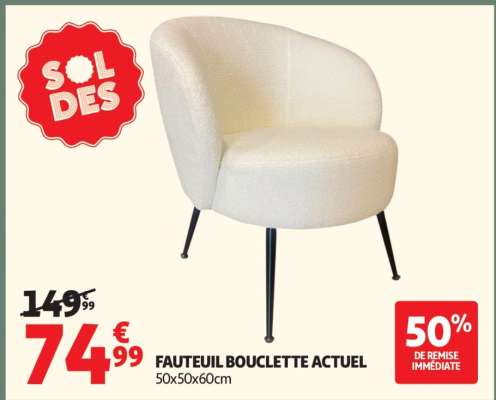 FAUTEUIL BOUCLETTE ACTUEL