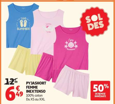 Pyjashort Femme Inextenso
