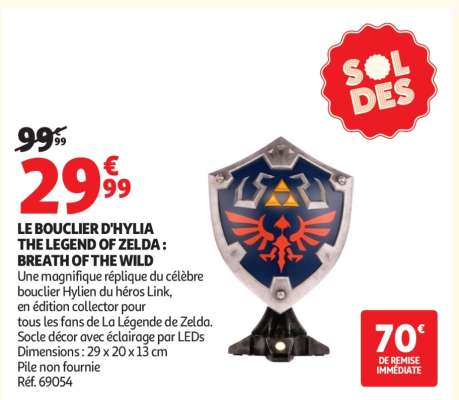 LE BOUCLIER D'HYLIA THE LEGEND OF ZELDA : BREATH OF THE WILD