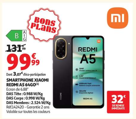 SMARTPHONE XIAOMI REDMI A5 64GO