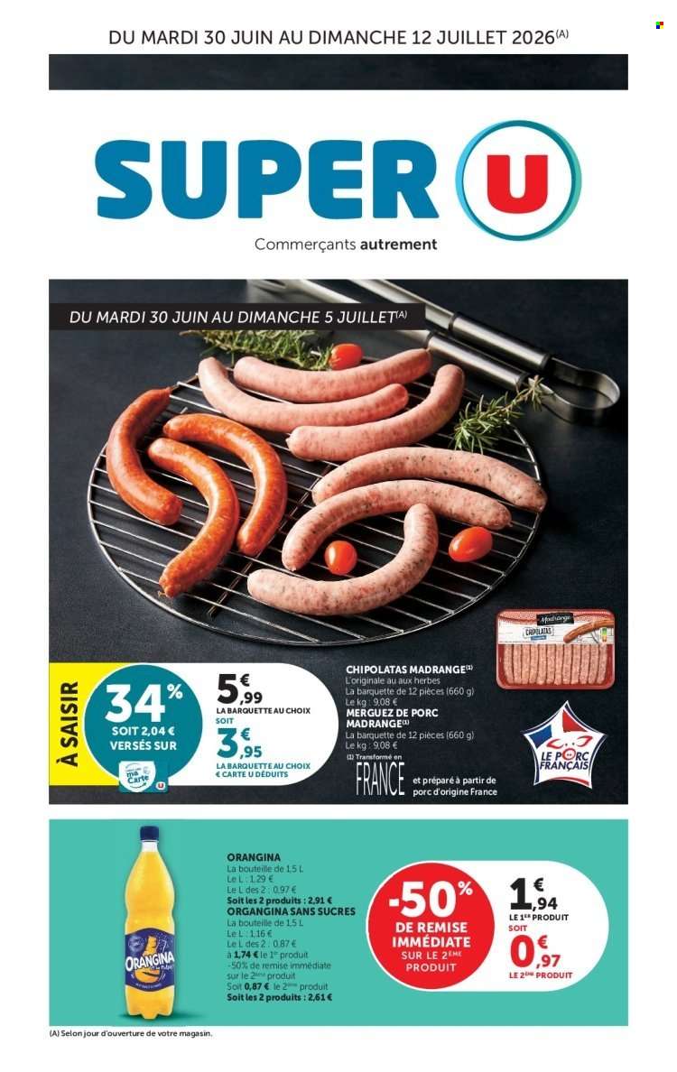 Catalogue SUPER U - 30/06/2026 - 12/07/2026.