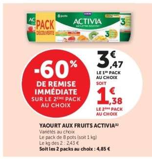 Yaourt aux fruits 'Activia'