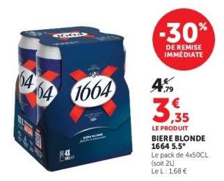 BIERE BLONDE 1664 5,5°