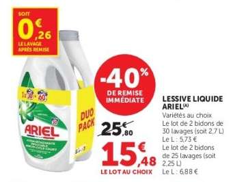 LESSIVE LIQUIDE "ARIEL"