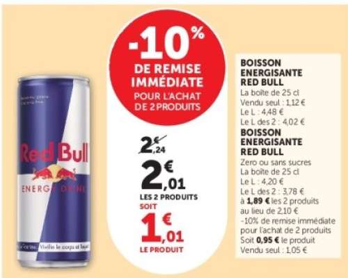 Boisson énergisante 'Red Bull'