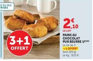 Pains Au Chocolat Pur Beurre
