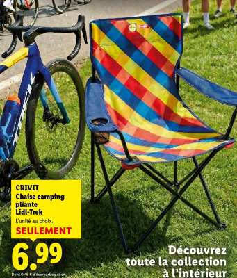 CRIVIT Chaise camping pliante