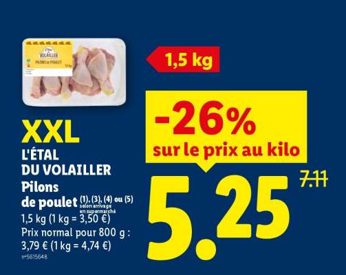 Pilons de poulet XXL